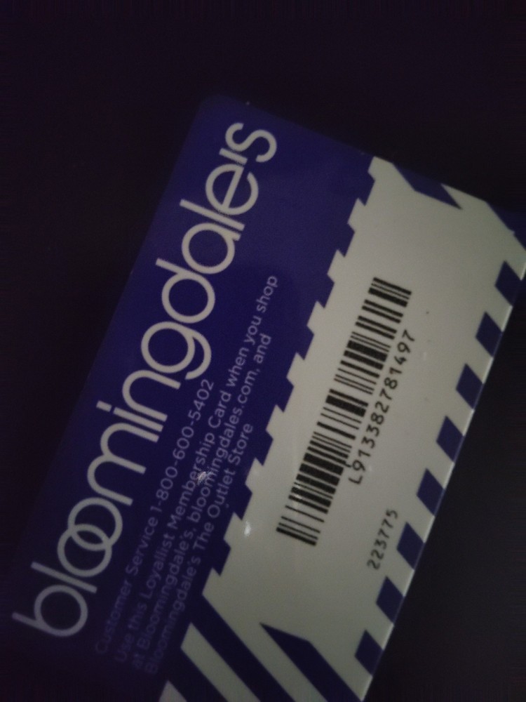 Bloomingdale's loyalty Card