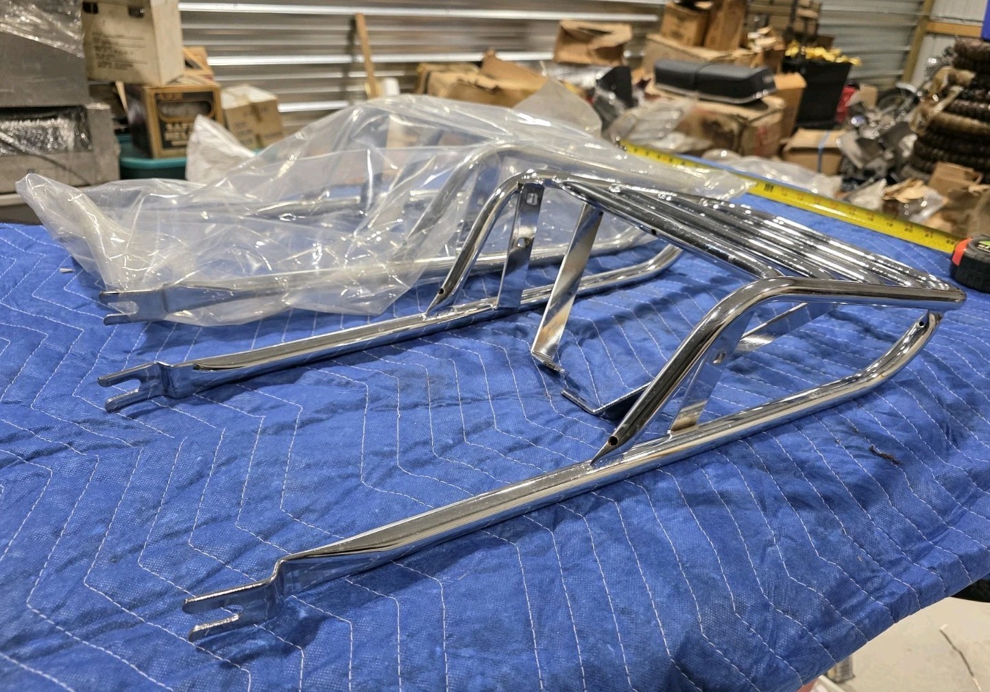 1971 1972 1973 NOS Honda CB350 CB CL 350 CL350 Chrome Rear Luggage Rack Carrier