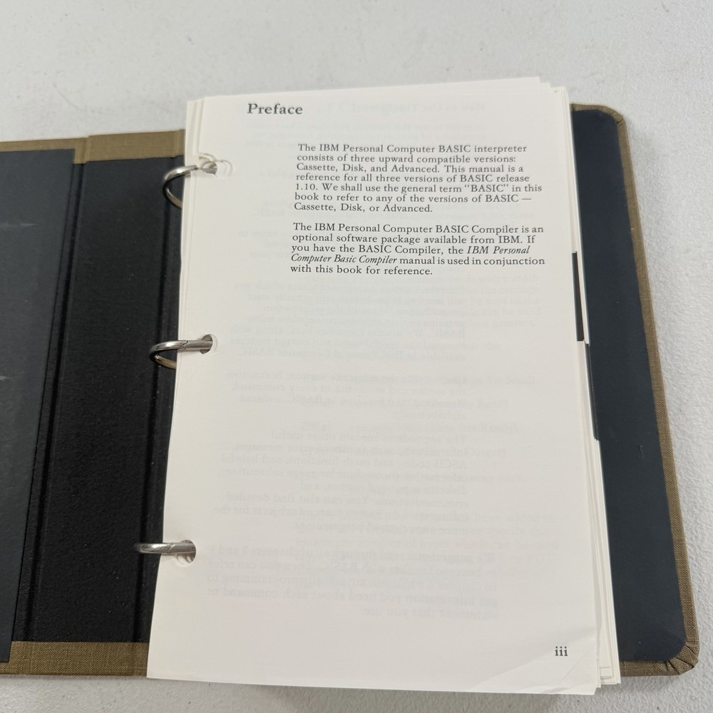 IBM Basic 6025010 Personal Computer Hardware Reference Library