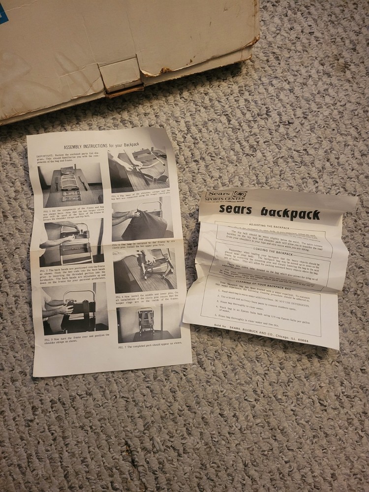 Vintage Sears Go Pack-ll External Frame Backpack