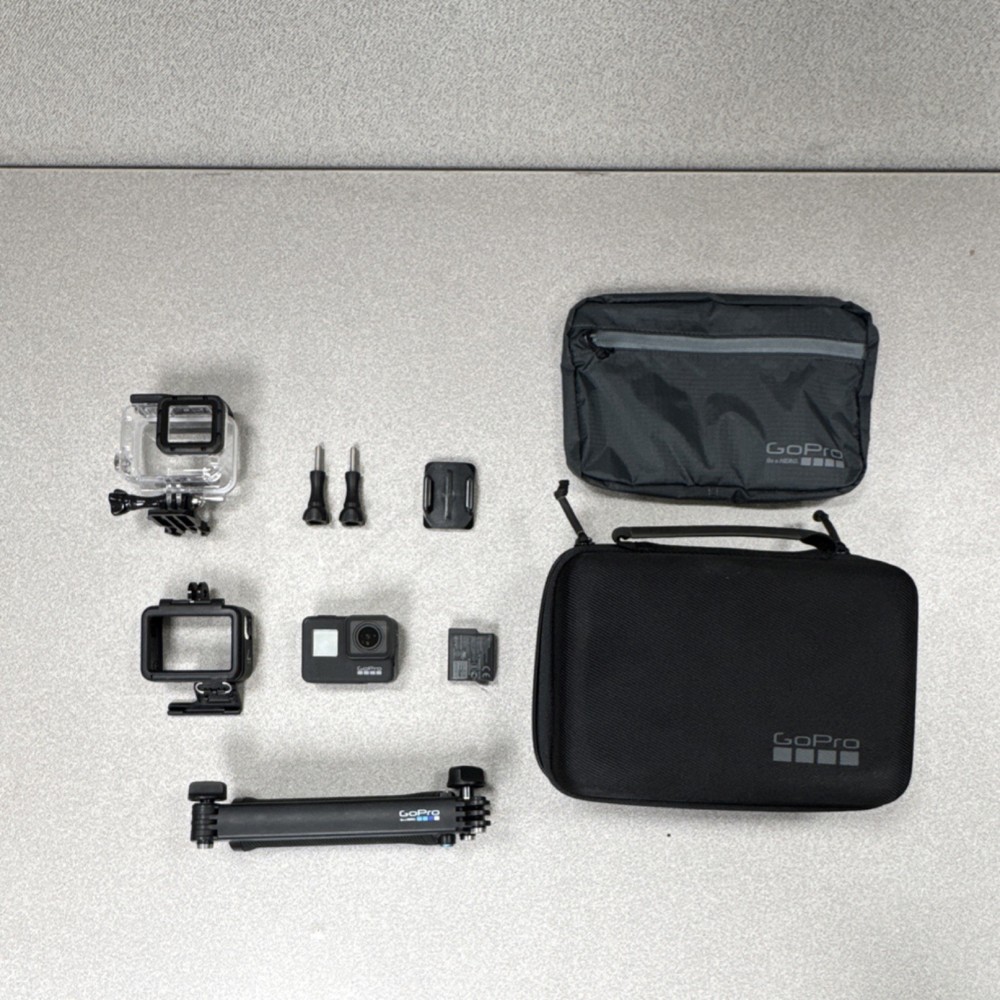 GoPro Hero7 Black Camera Accessory Bundle with Tripod, Case, Battery, Mounts