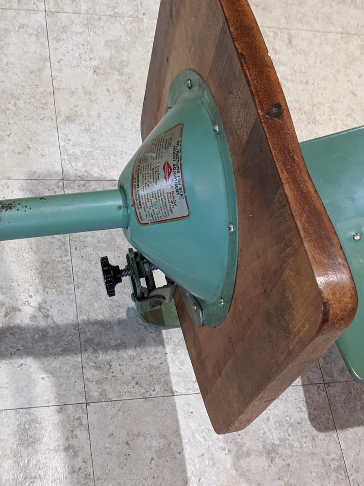 Vintage Adjustable Drafting Stool Adjusto