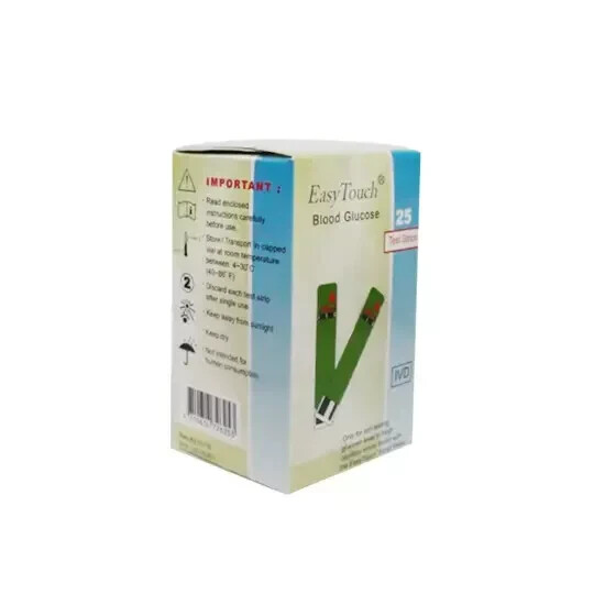 1 box (25 test strips) Blood Glucose Test Strip Easy Touch EasyTouch