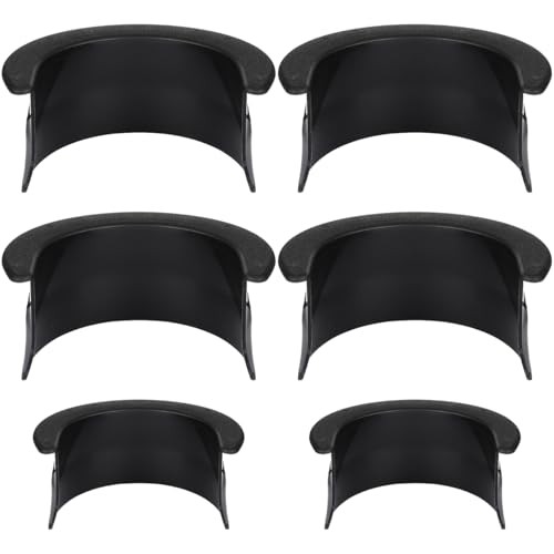 6pcs Pool Table Pockets, Plastic Black Billiard Pocket Liner 4 Corner