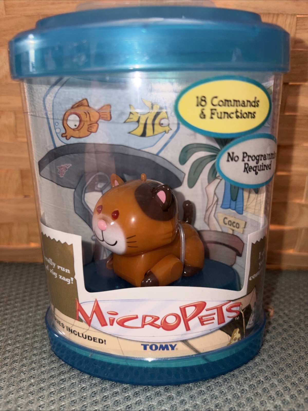 2002 Tomy CO Micro Pets Calico Cat. Rare New In Box. Toys Kids Collectors