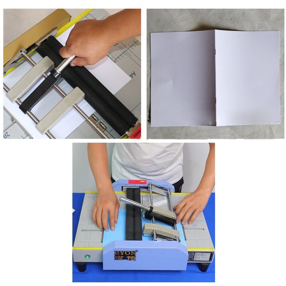 Booklet Folding Bookbinding Machine Book Paper Booklet Stapling Binder Stapler