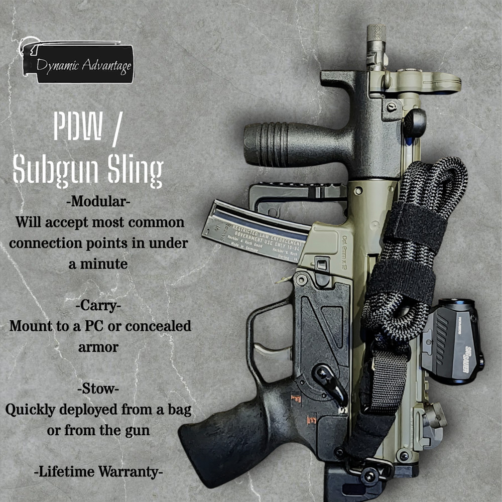 Dynamic Advantage PCC PDW Subgun QD socket, modular single point sling