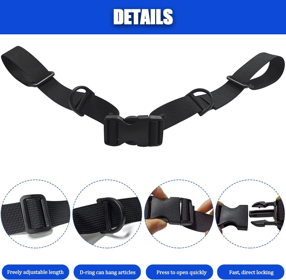 2 Pieces Backpack Chest Strap Adjustable Chest Harness Backpack Accessory Strap