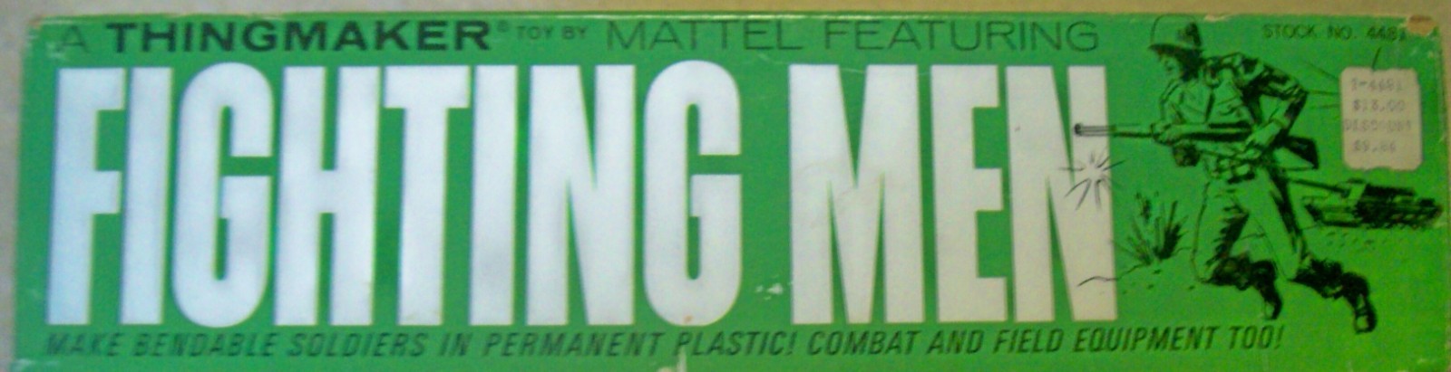 1965 "Fighting Men" Molding Toy by Mattel - 99% Complete with Working Heater