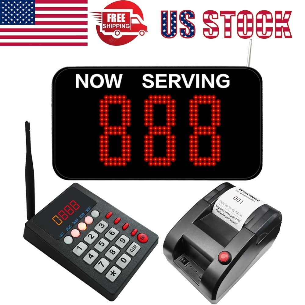Queue Calling System Thermal Printer Ticket Dispenser for Hospital Haunted House
