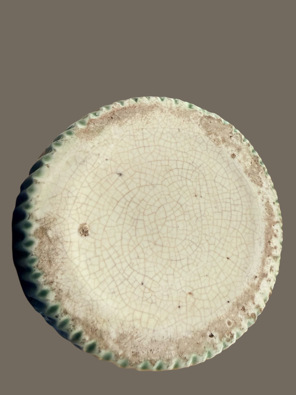 Large Antique Roseville Donatello Tall Vase Cherub Art Pottery Green 1916