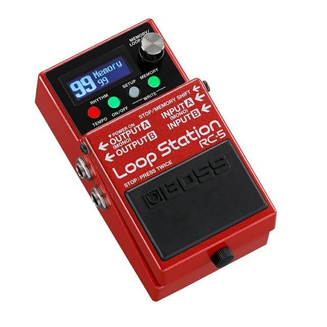 BOSS RC-5 Loop Station + FS-7 Foot Switch + PSA100S2 Adapter Set