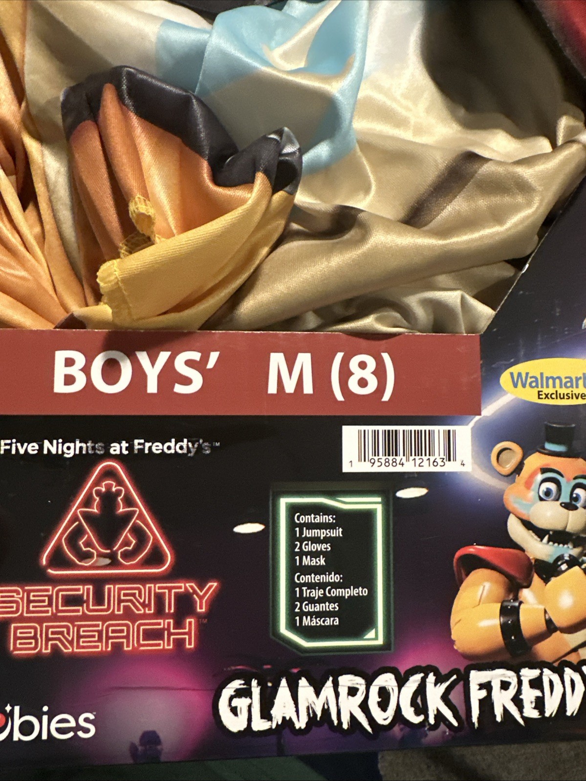 Halloween Costume Boys Glamrock Freddy Five Night Freddy’s Medium 8 New
