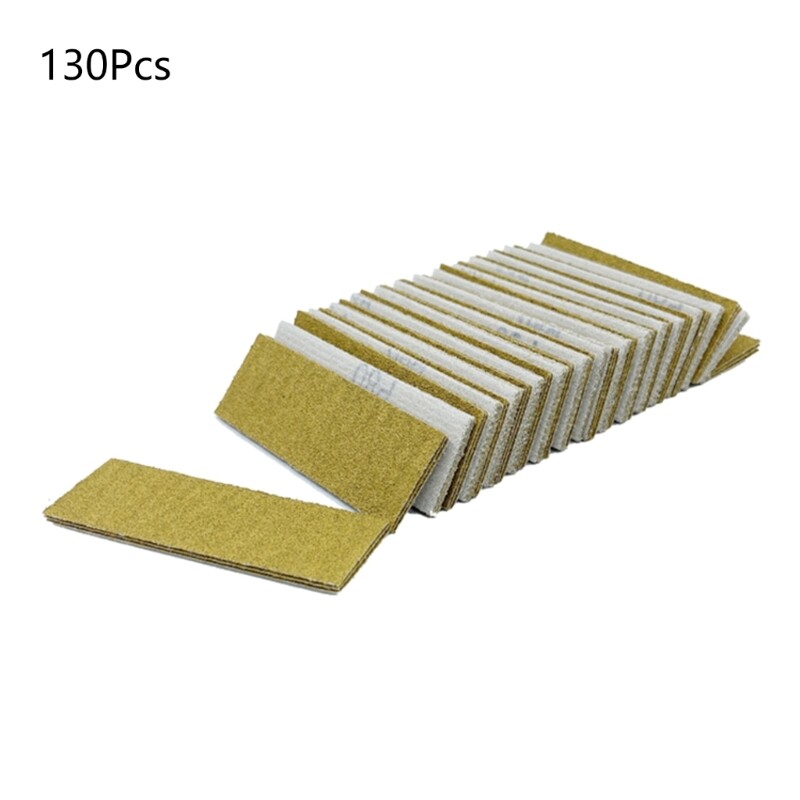Micro Sander MultiPurposes Sanding 130Pcs Sandpaper for Various Materials