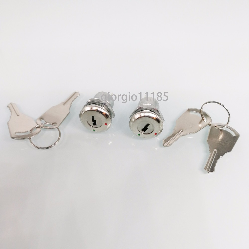 2Set Key Switch OFF-ON Lock Metal Toggle Lock Security KS-02 Electronic