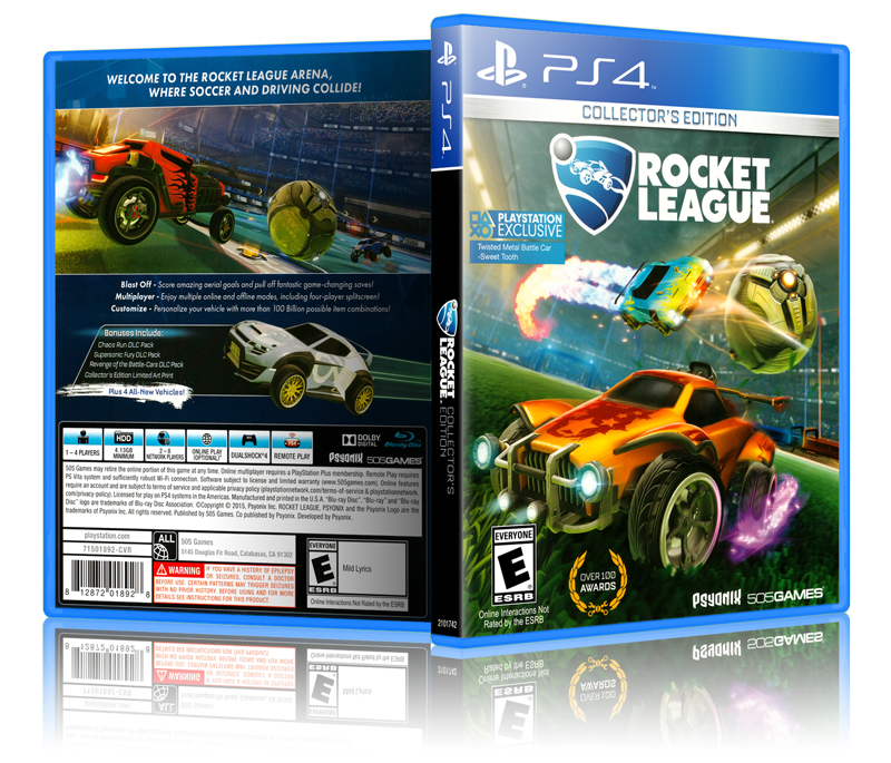 Rocket League - Replacement PS4 Cover and Case. NO GAME!!