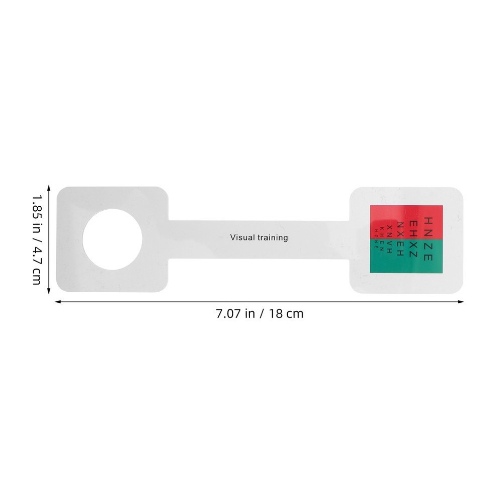 2 Pcs Vision Test Board Eye Exam Accessory Dominant Testing Card