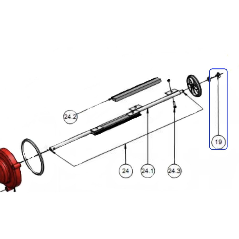 Amiad Axis Locking Spring for Brushaway Unit