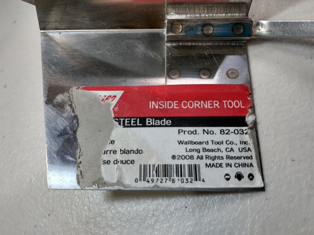 Wal-Board Mud Tools- Inside & Outside Corner Tools- 1 New, 1 Used.