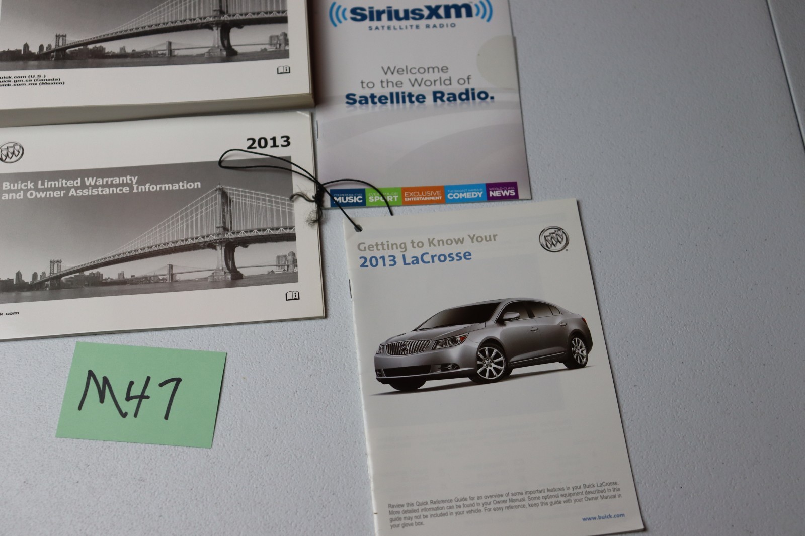 2013 Buick Lacrosse Owners Manual Premium Touring Leather With Infotainment