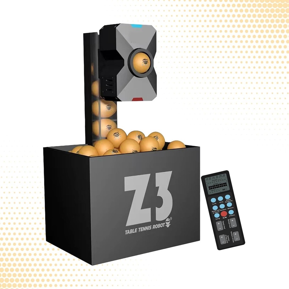 FOVNY  Ping Pong Robot Machine Wireless Remote Control PSE Black New