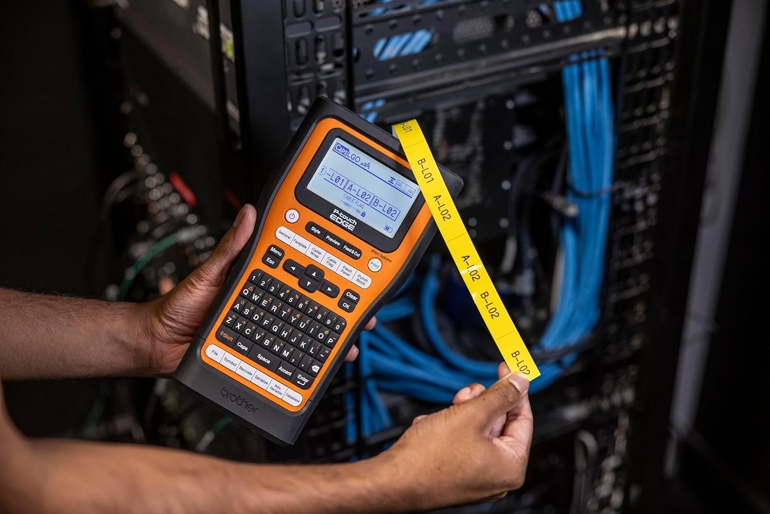 Brother PT-E560BTVP Edge Industrial Label Printer Bundle(Bluetooth & up to 24mm)