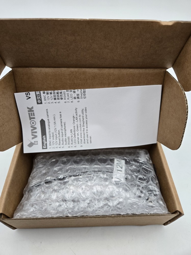 Vivotek VS8100-V2 1-Channel Video Server Encoder H.264/MJPEG IP Network CCTV