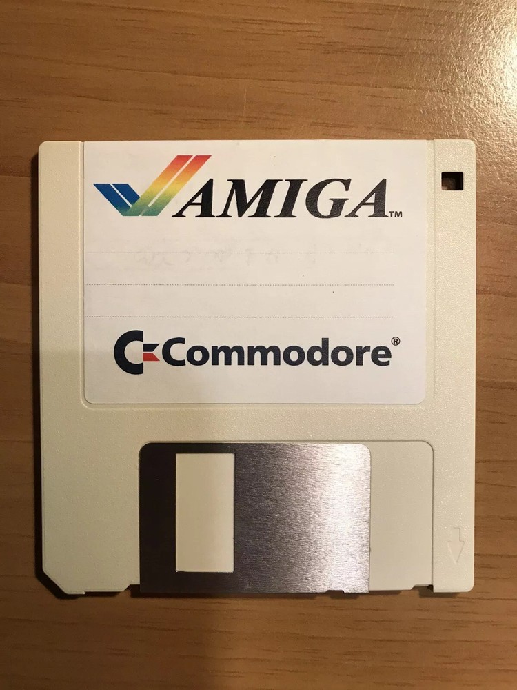 24 Etichette AMIGA per Floppy Disk 3,5 Pollici