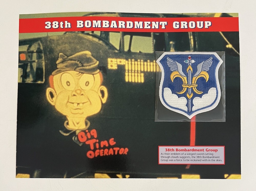 Emblems Of Air War Patch 38th Bombardment Group “Big Time Operator”