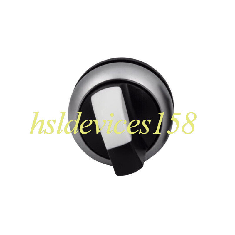 1PCS EATON M22-WRK3 Selector Switch 3 Positions Silver Bezel Black Button
