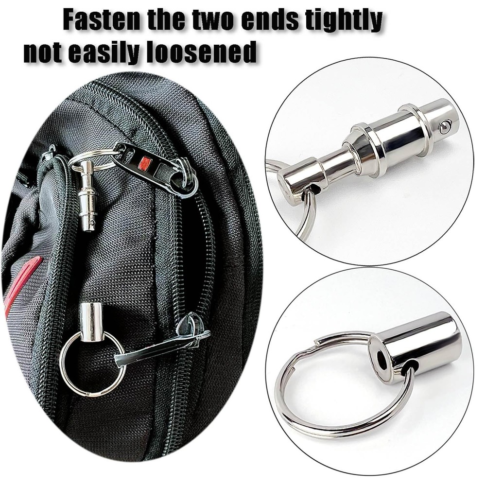 Tenalleys 4 Pack Quick Release Keychain Detachable Pull Apart Keychain Dual Pull