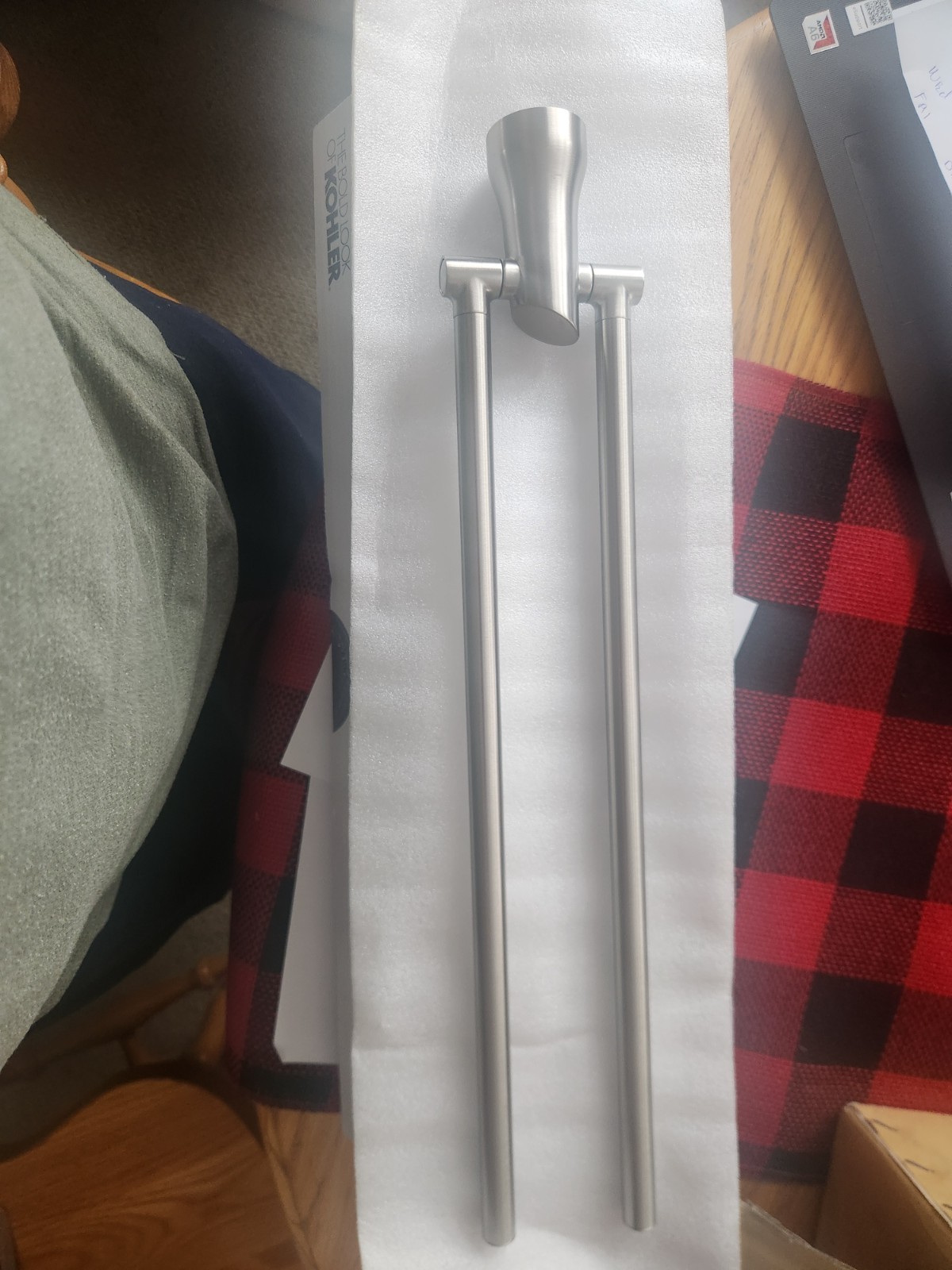 Kohler 5669-BN 19 3/8 inch Toobi Pivoting Towel Bar Vibrant Brushed Nickel