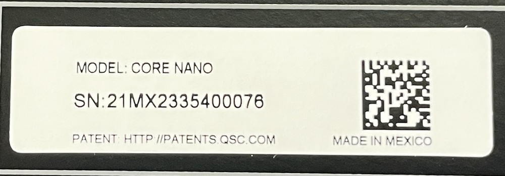 Open Box QSC Q-SYS Core Nano Network I/O Processor