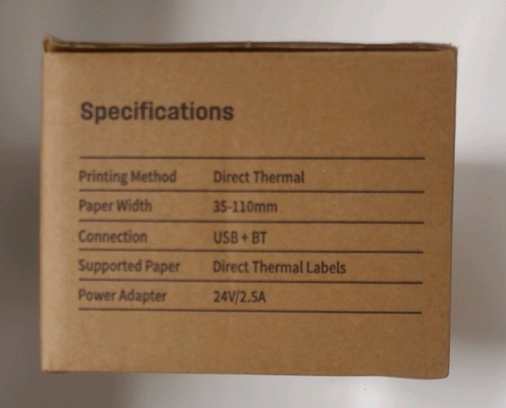 KMAON THERMAL PRINTER - Y41BT LABEL PRINTER BLACK