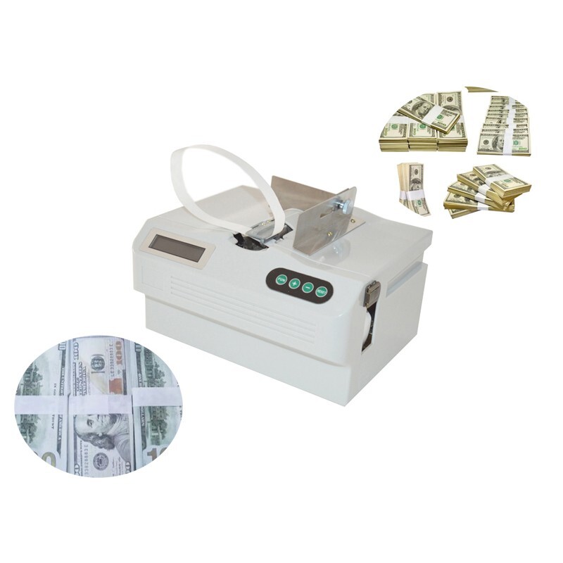Money Bundle Machine Automatic Cash Binding Bill Currency Strapping Equipment