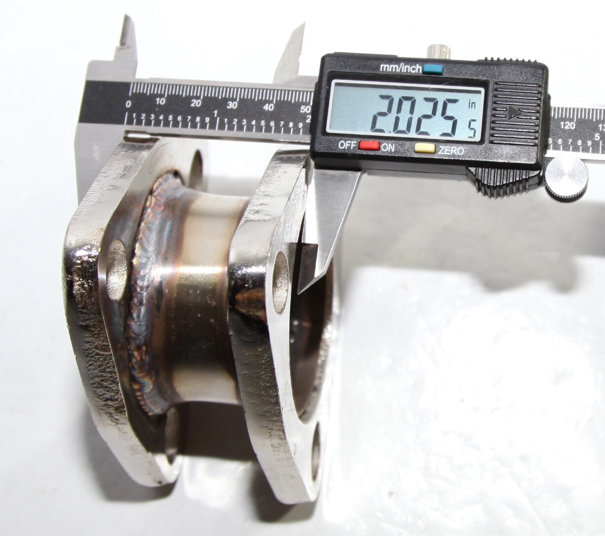 2.25" 3 Bolt Flange Catback Exhaust Muffler Pipe Extension Flange Steel Adapter