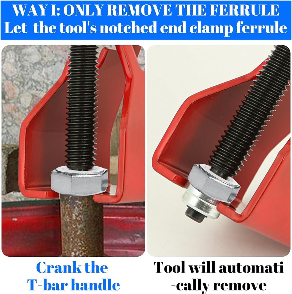 Remove Pipe Ferrule Nut Water Compression Ring Sleeve Puller Tool Tubing Removal
