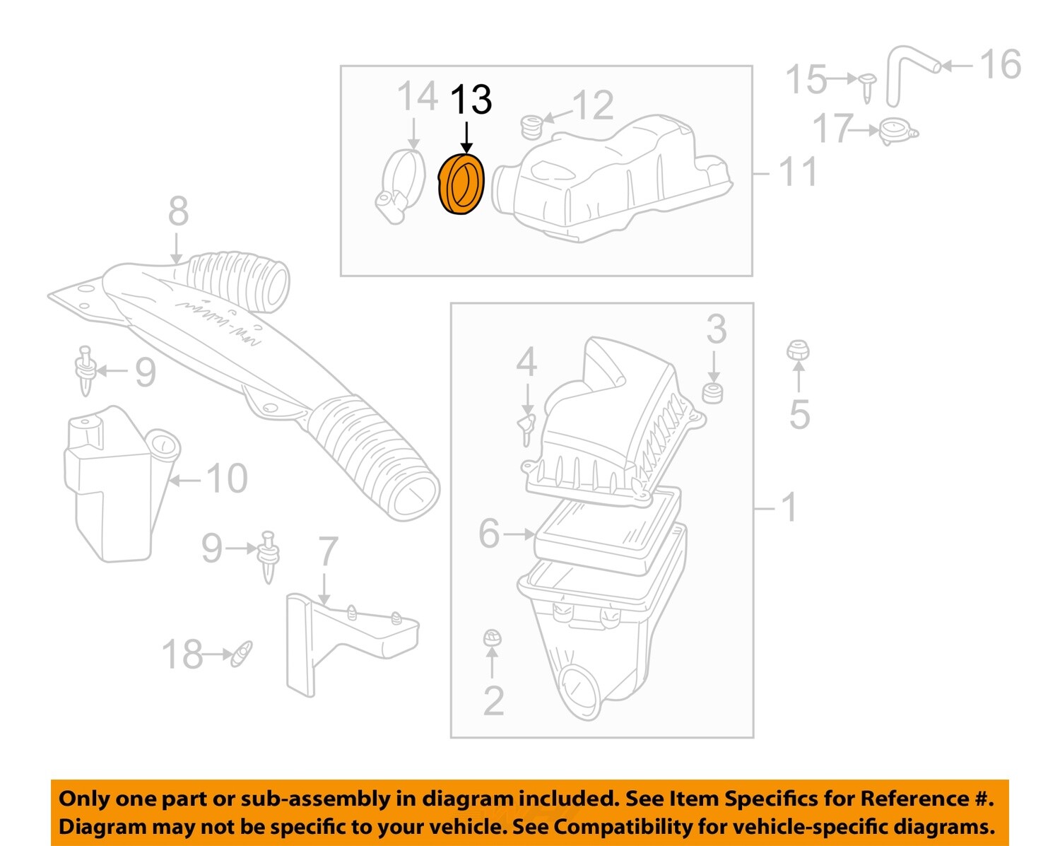 MALIBU GRAND AM CAVALIER SUNFIRE 2.4 THROTTLE BODY RUBBER BOOT NEW OEM 24575644