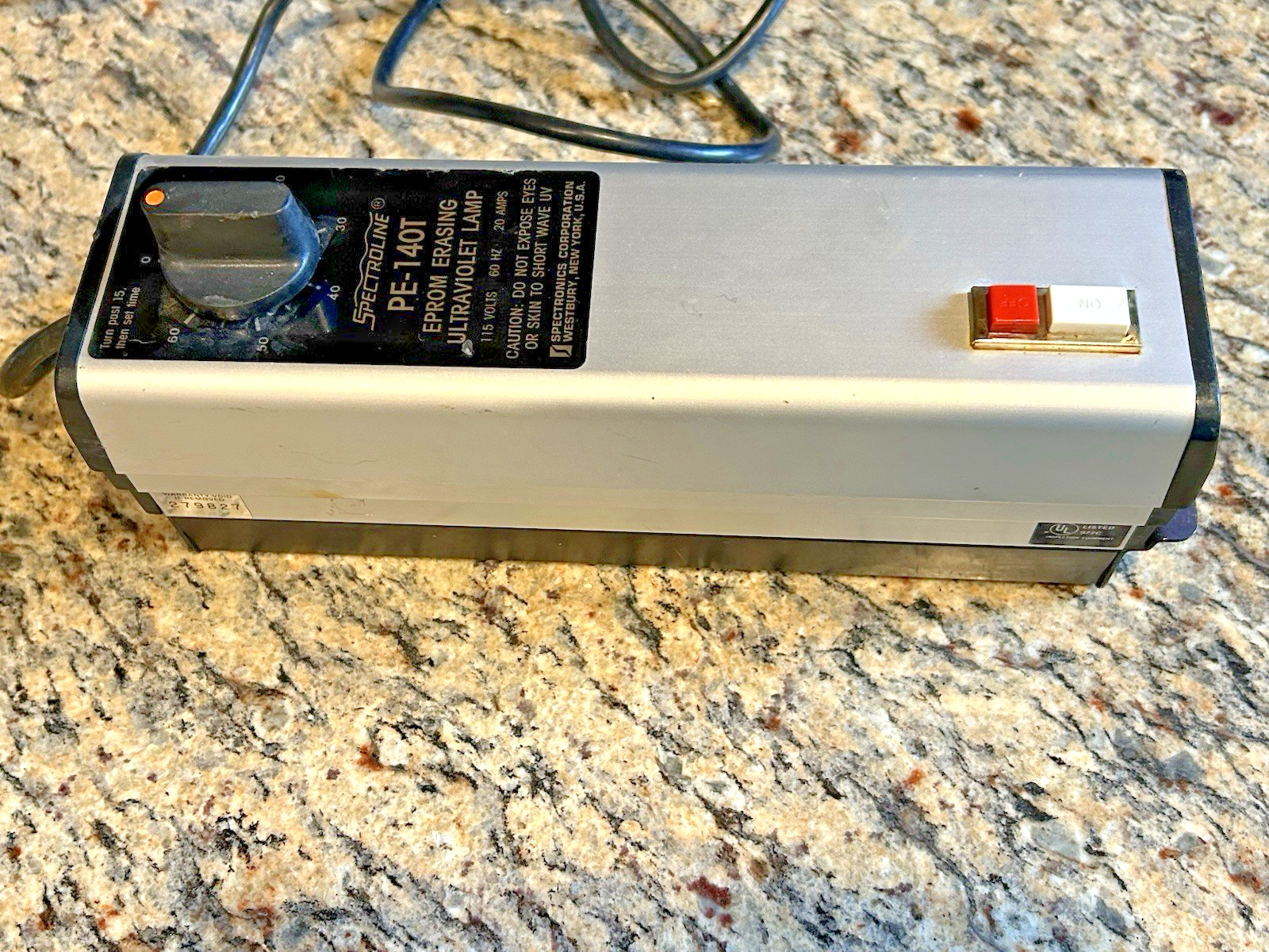 Spectroline Eprom Erasing Ultraviolet Lamp PE-140T Tested Works