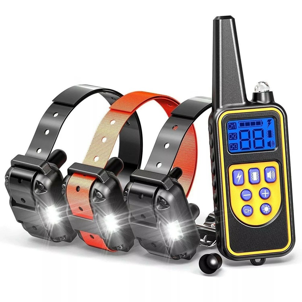 3000FT Remote Dog Training Collar – Rechargeable Shock, Vibration & Beep Trainer