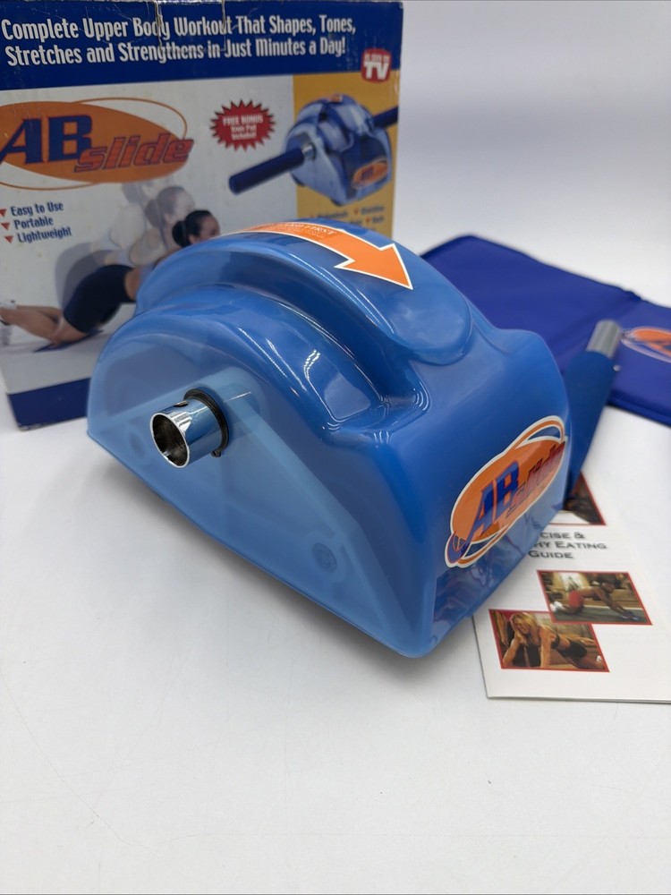 Original AB Slide Abdominal Roller Exercise Wheel Core Exerciser w Knee Pads