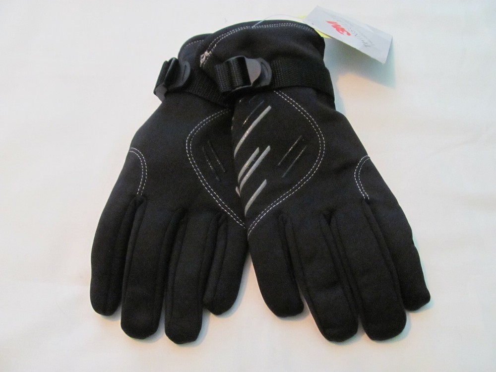 NWT SZ S-M XERSION 3M THINSULATE INSULATION / ISOLANT BLACK MEN'S GLOVES