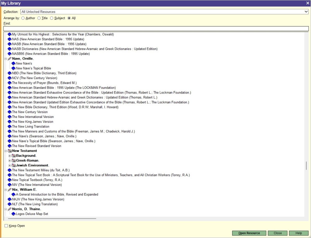 Logos Bible Scholar's Library software (DVD for Windows)