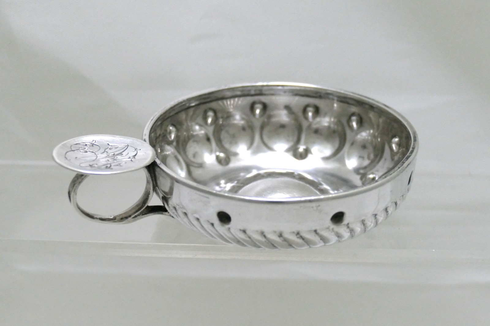 French Sterling Silver .950 Wine Taster Tastevin - Cesar Tonnelier - Paris