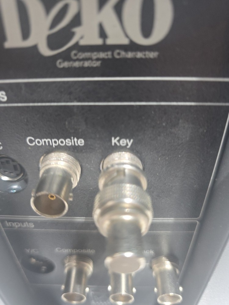 Deko Compact Character Generator Pinnacle Systems