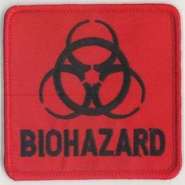 BIOHAZARD RED CLOTH PATCH - SBL17
