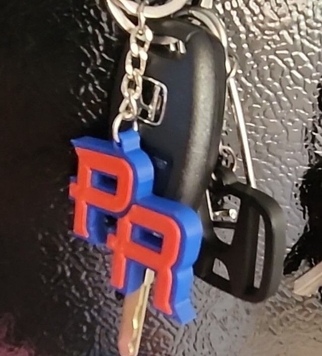 Puerto Rico Baseball Keyring
