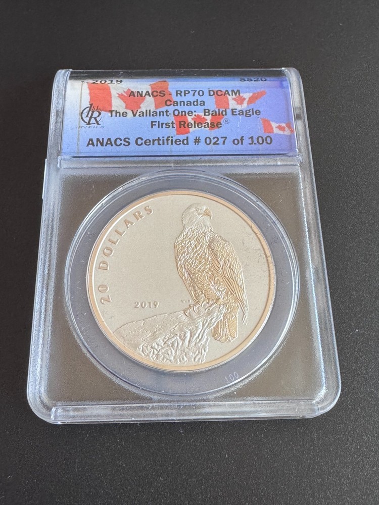 2019 Canada Bald Eagle $20 Reverse Proof ANACS RP70 DCAM First Release
