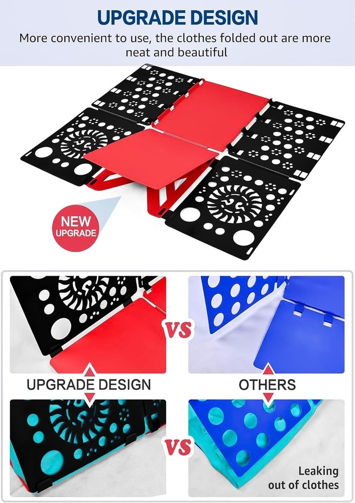 Version 3 Shirt Folding Board t Shirts Clothes Folder Durable Plastic Folding...