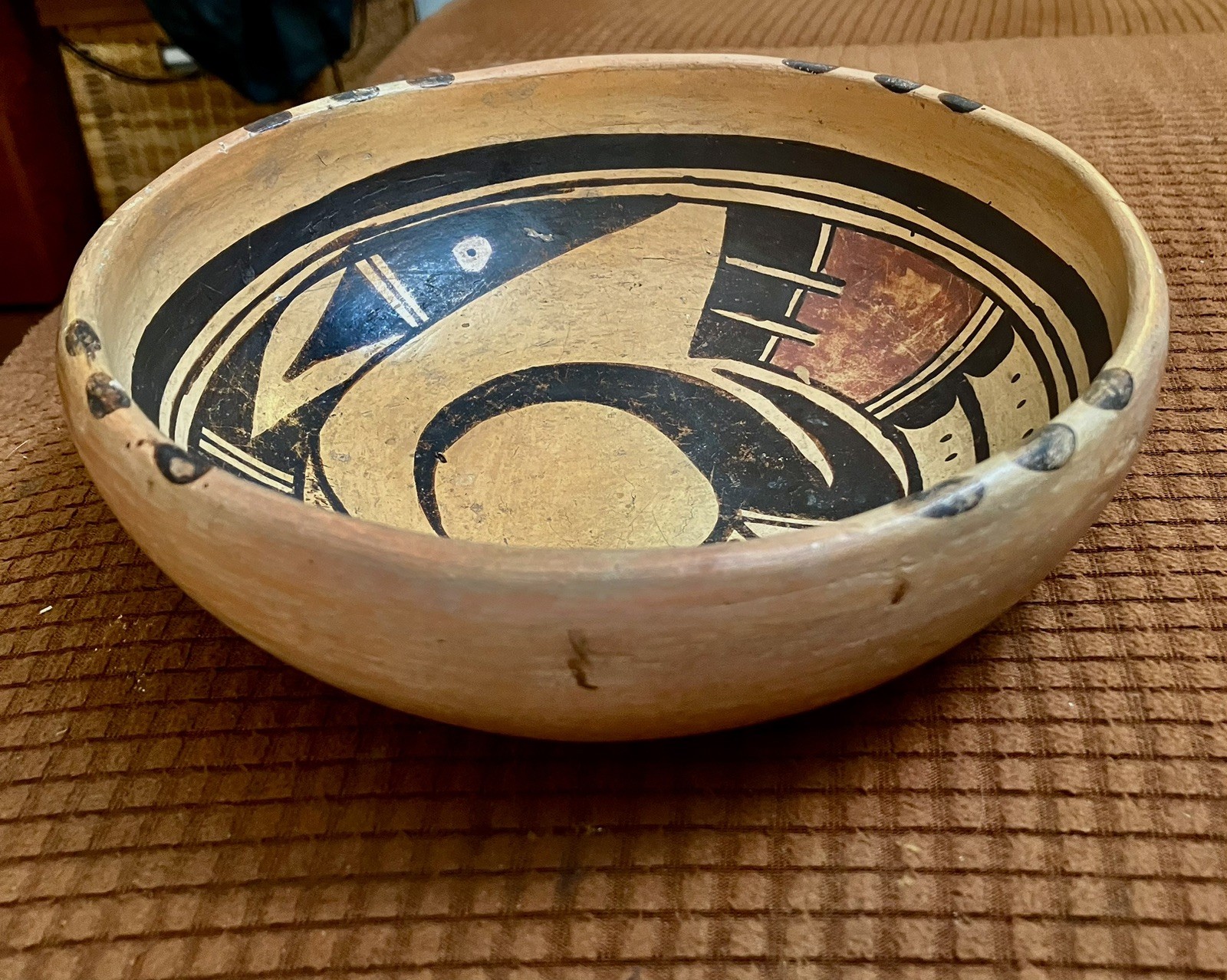 Hopi bowl attributed Nampeyo of Hano, 7.5 X 3 Inches